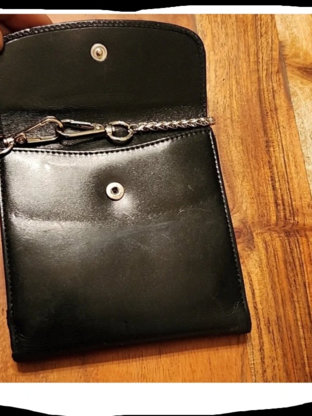 Fendi Black Leather Wallet with Silver Logo Plate - Picture 9 of 11